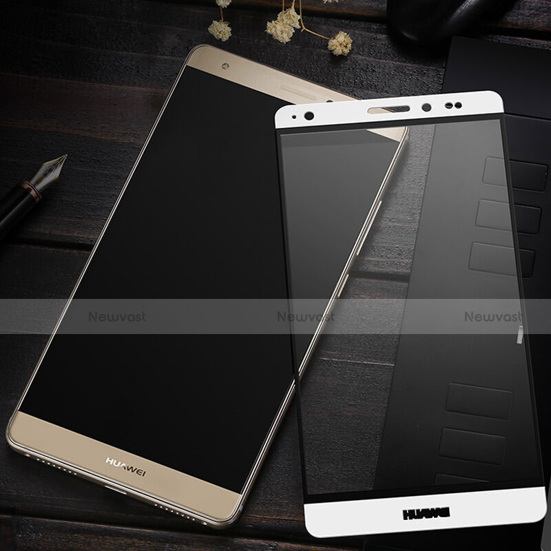 Ultra Clear Full Screen Protector Tempered Glass for Huawei Mate S White