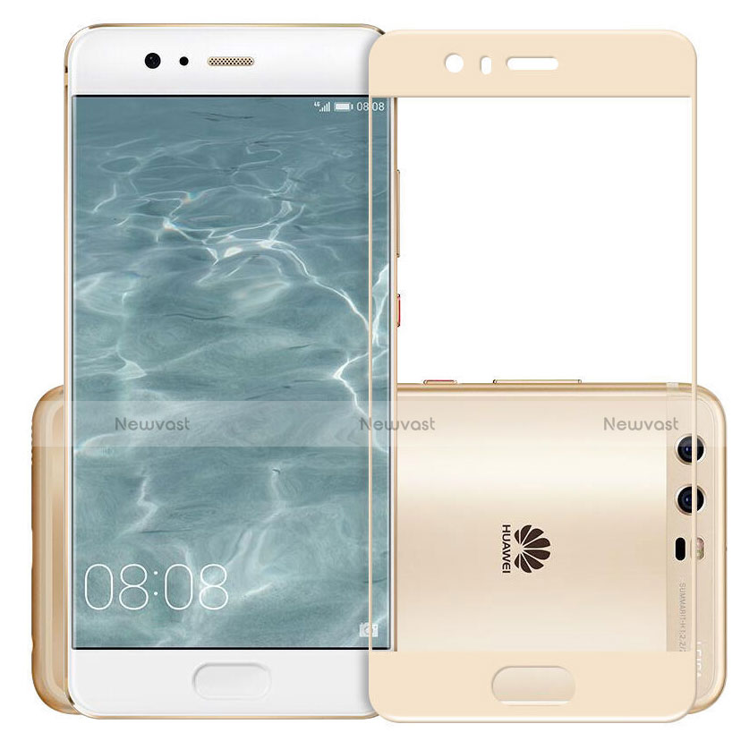 Ultra Clear Full Screen Protector Tempered Glass for Huawei P10 Gold