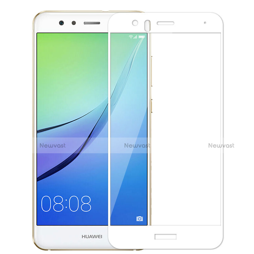 Ultra Clear Full Screen Protector Tempered Glass for Huawei P10 Lite White