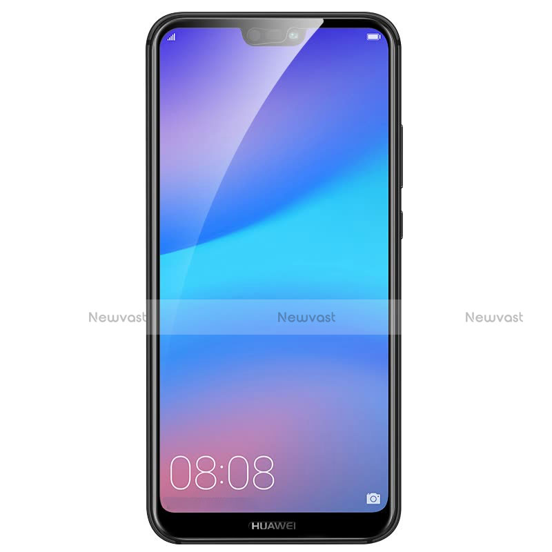 Ultra Clear Full Screen Protector Tempered Glass for Huawei P20 Lite Black