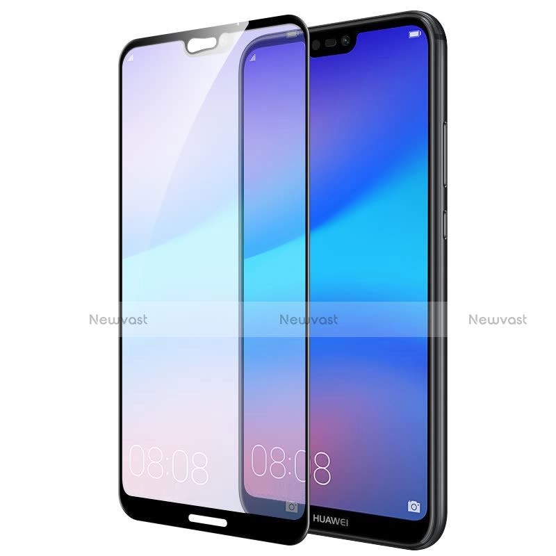 Ultra Clear Full Screen Protector Tempered Glass for Huawei P20 Lite Black