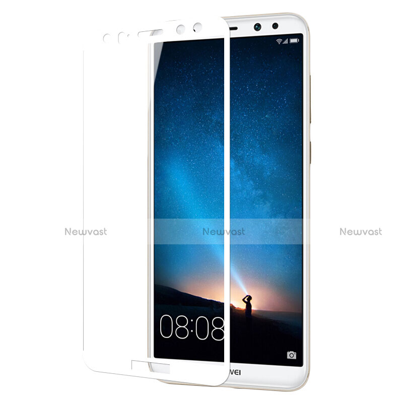 Ultra Clear Full Screen Protector Tempered Glass for Huawei Rhone White