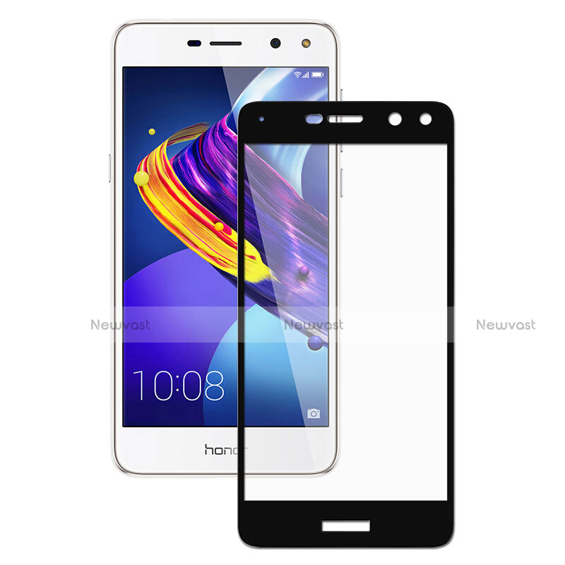 Ultra Clear Full Screen Protector Tempered Glass for Huawei Y5 (2017) Black