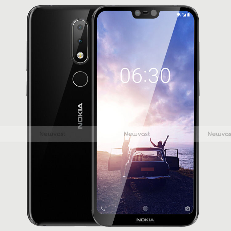 Ultra Clear Full Screen Protector Tempered Glass for Nokia 6.1 Plus Black