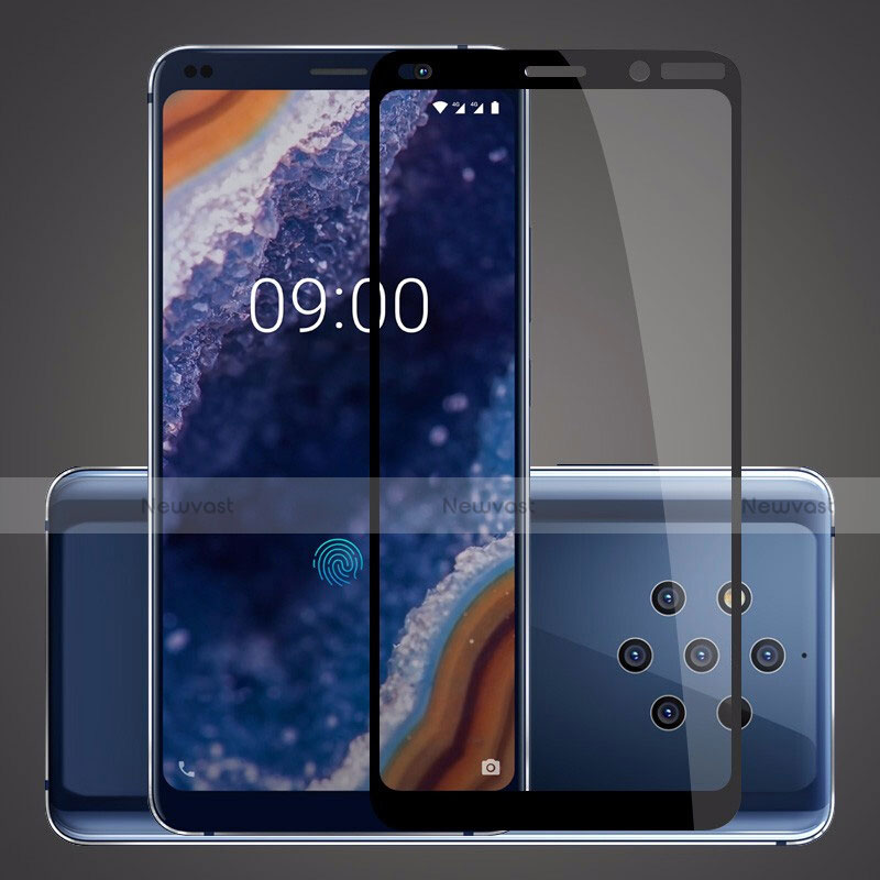 Ultra Clear Full Screen Protector Tempered Glass for Nokia 9 PureView Black