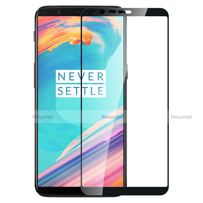 Ultra Clear Full Screen Protector Tempered Glass for OnePlus 5T A5010 Black