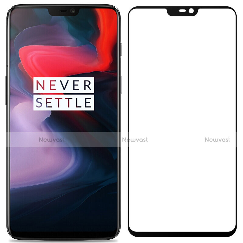 Ultra Clear Full Screen Protector Tempered Glass for OnePlus 6 Black