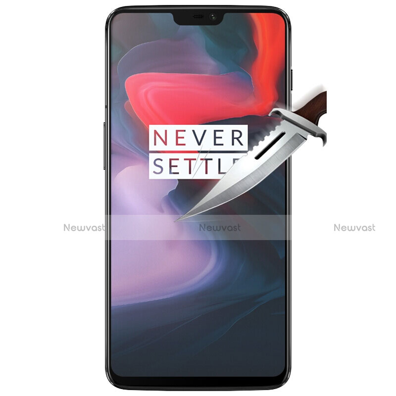 Ultra Clear Full Screen Protector Tempered Glass for OnePlus 6 Black