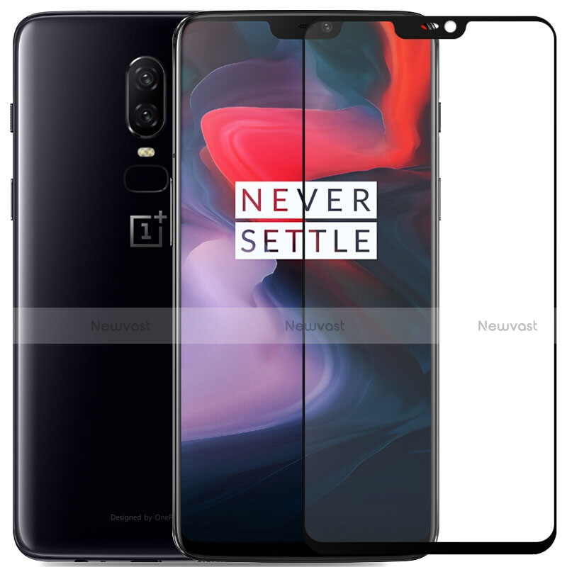 Ultra Clear Full Screen Protector Tempered Glass for OnePlus 6 Black