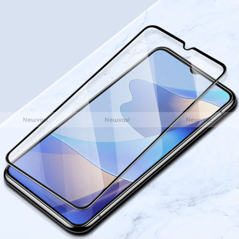 Ultra Clear Full Screen Protector Tempered Glass for Oppo A16 Black