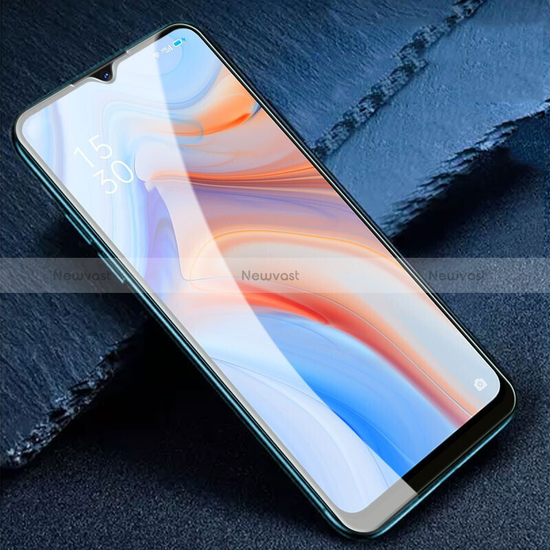 Ultra Clear Full Screen Protector Tempered Glass for Oppo A1x 5G Black