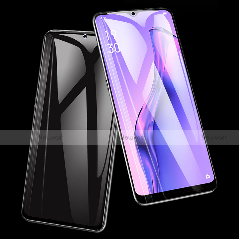 Ultra Clear Full Screen Protector Tempered Glass for Oppo A31 Black