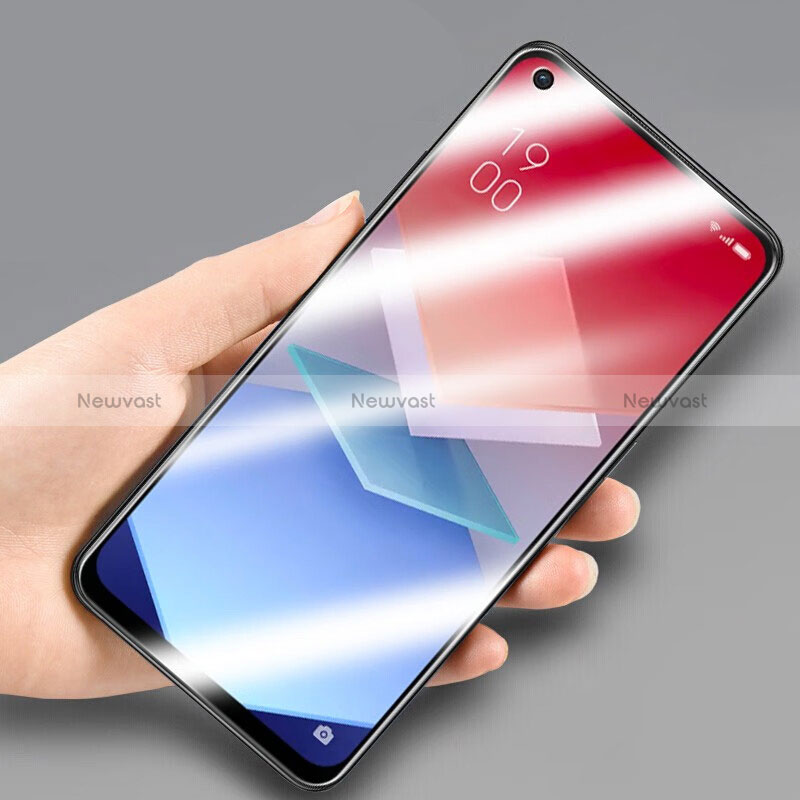 Ultra Clear Full Screen Protector Tempered Glass for Oppo A74 5G Black