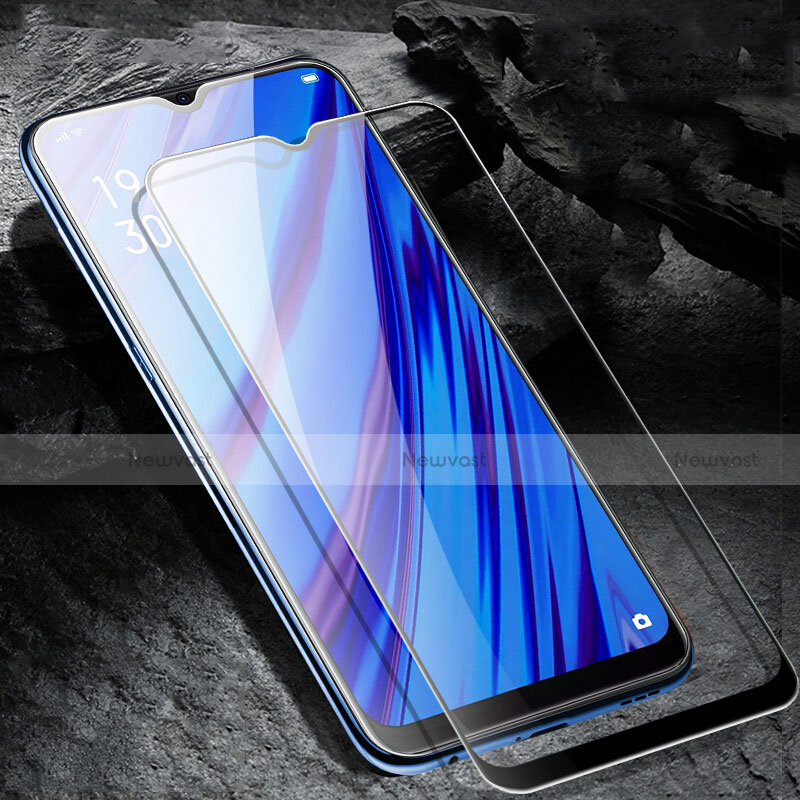 Ultra Clear Full Screen Protector Tempered Glass for Oppo A9X Black