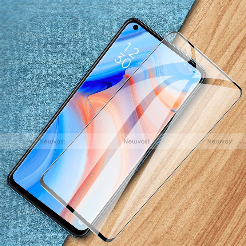 Ultra Clear Full Screen Protector Tempered Glass for Oppo Reno5 5G Black