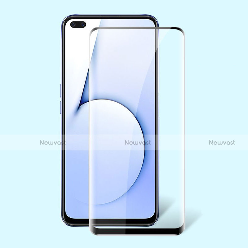 Ultra Clear Full Screen Protector Tempered Glass for Realme X50t 5G Black