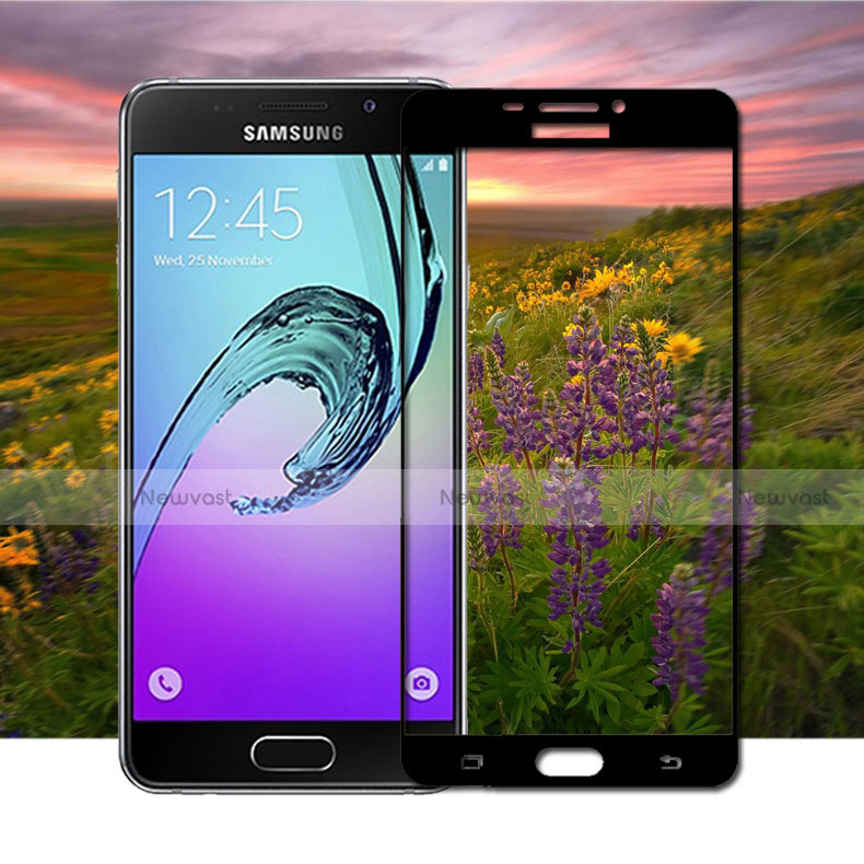 Ultra Clear Full Screen Protector Tempered Glass for Samsung Galaxy A3 (2016) SM-A310F Black