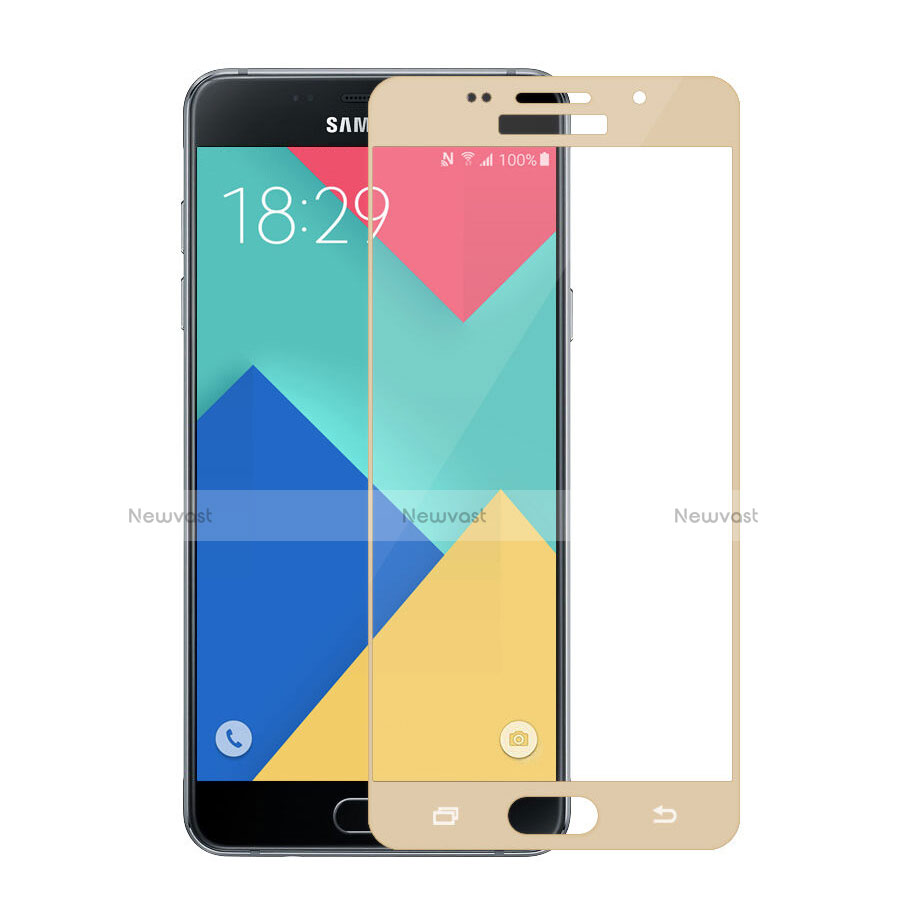 Ultra Clear Full Screen Protector Tempered Glass for Samsung Galaxy A5 (2016) SM-A510F Gold