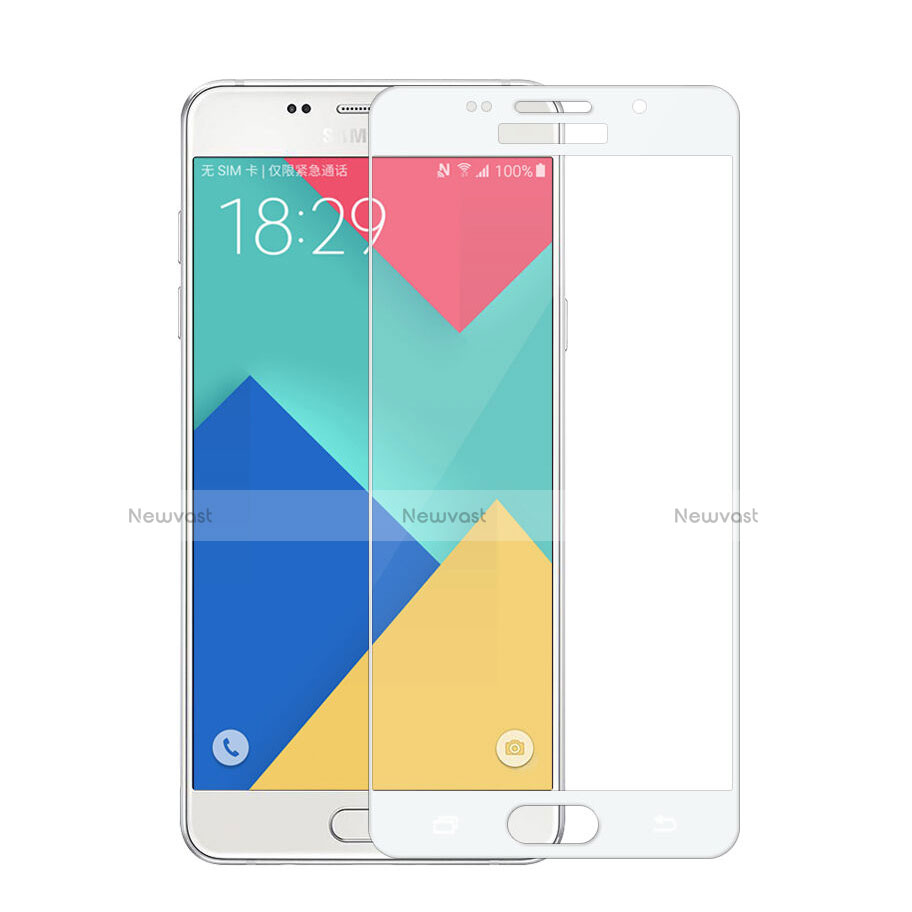 Ultra Clear Full Screen Protector Tempered Glass for Samsung Galaxy A5 (2016) SM-A510F White