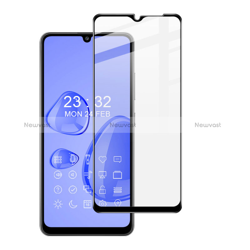 Ultra Clear Full Screen Protector Tempered Glass for Samsung Galaxy A70E Black