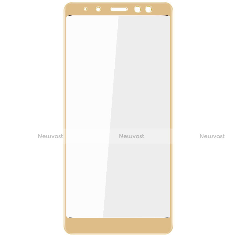 Ultra Clear Full Screen Protector Tempered Glass for Samsung Galaxy A8+ A8 Plus (2018) A730F Gold