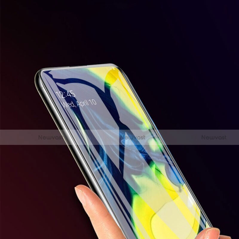 Ultra Clear Full Screen Protector Tempered Glass for Samsung Galaxy A80 Black