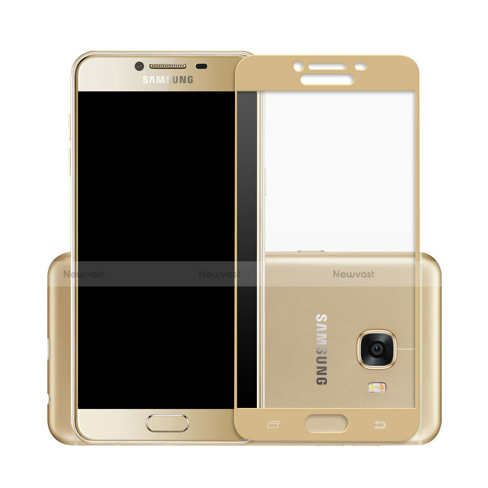 Ultra Clear Full Screen Protector Tempered Glass for Samsung Galaxy C5 SM-C5000 Gold