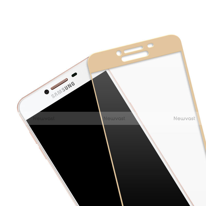 Ultra Clear Full Screen Protector Tempered Glass for Samsung Galaxy C5 SM-C5000 Gold