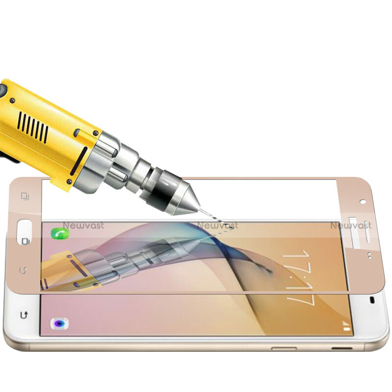 Ultra Clear Full Screen Protector Tempered Glass for Samsung Galaxy J7 Prime Gold