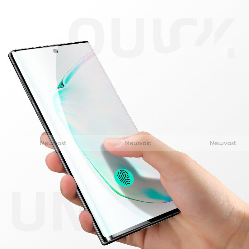 Ultra Clear Full Screen Protector Tempered Glass for Samsung Galaxy Note 10 Black