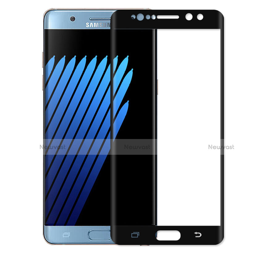 Ultra Clear Full Screen Protector Tempered Glass for Samsung Galaxy Note 7 Black