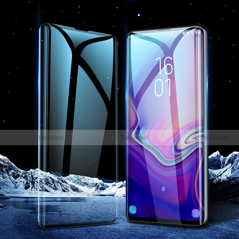 Ultra Clear Full Screen Protector Tempered Glass for Samsung Galaxy S10 5G Black