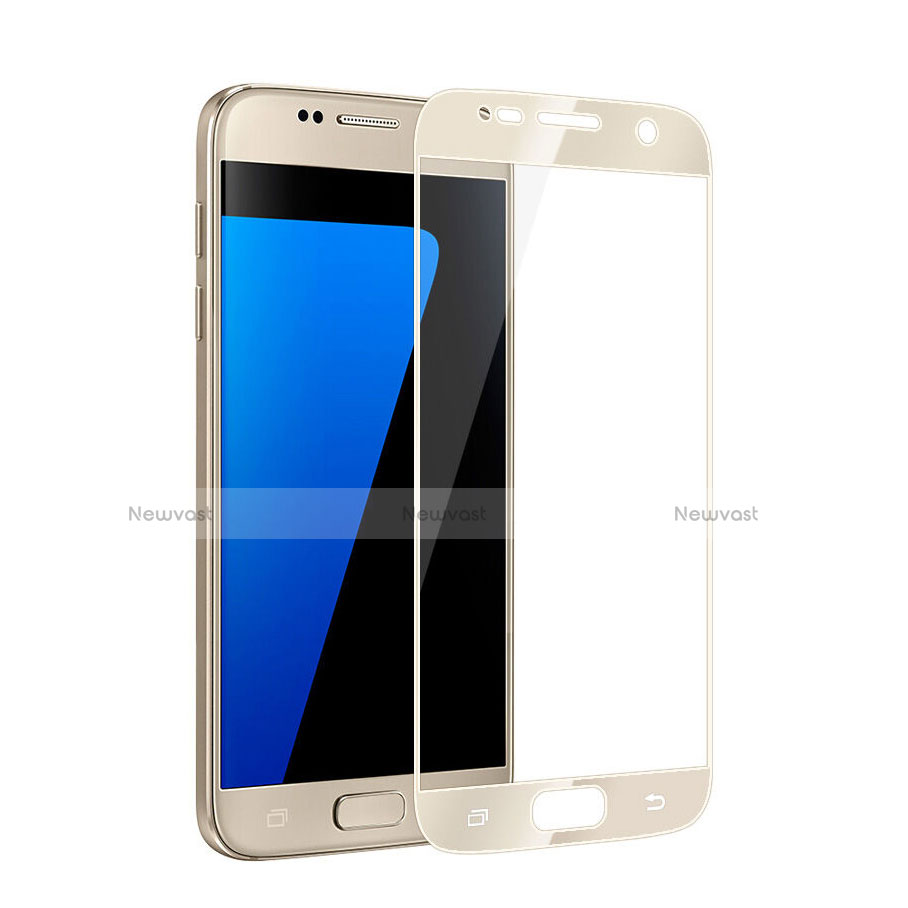 Ultra Clear Full Screen Protector Tempered Glass for Samsung Galaxy S6 Duos SM-G920F G9200 Gold