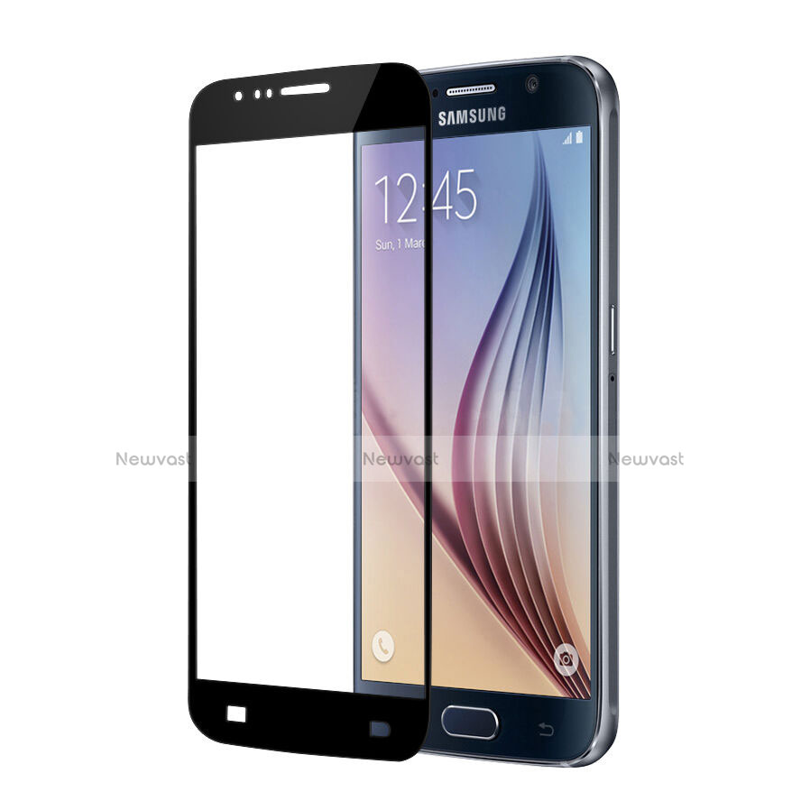 Ultra Clear Full Screen Protector Tempered Glass for Samsung Galaxy S6 SM-G920 Black