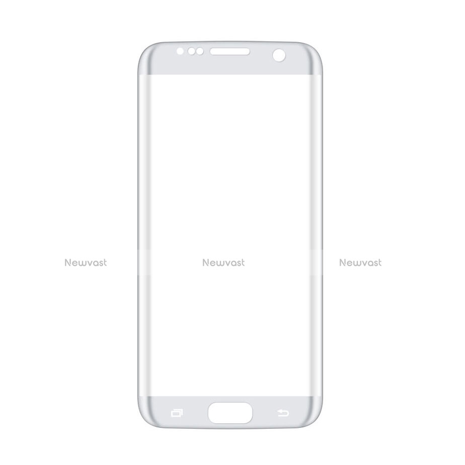 Ultra Clear Full Screen Protector Tempered Glass for Samsung Galaxy S7 Edge G935F White