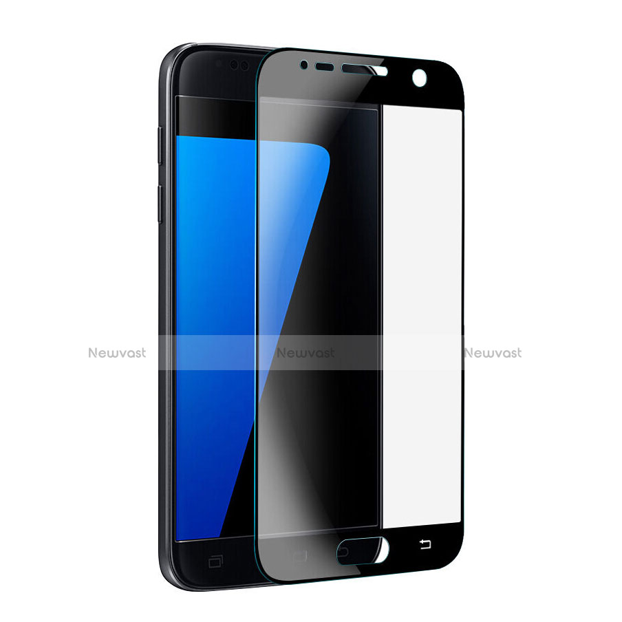 Ultra Clear Full Screen Protector Tempered Glass for Samsung Galaxy S7 G930F G930FD Black