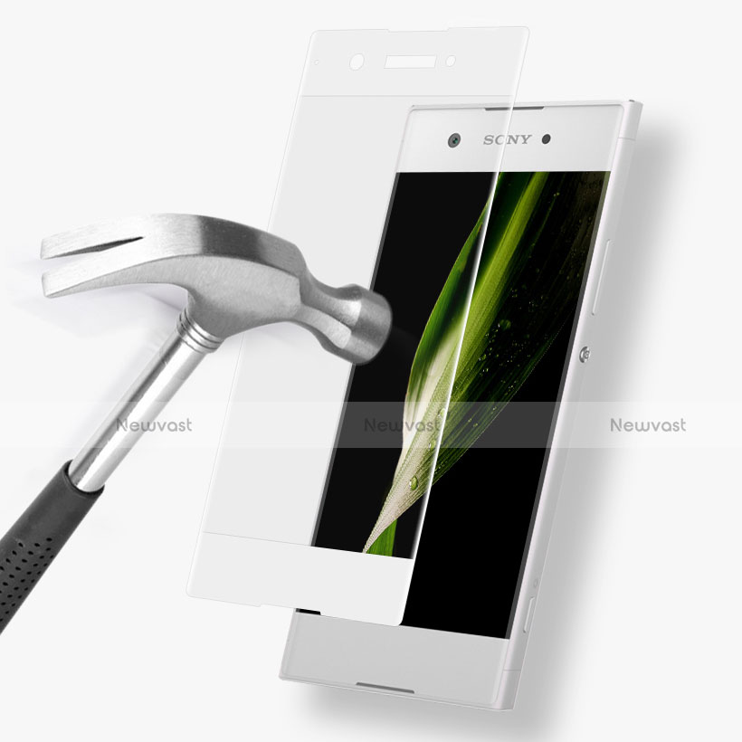 Ultra Clear Full Screen Protector Tempered Glass for Sony Xperia XA1 White