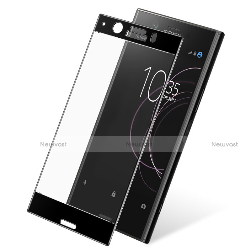 Ultra Clear Full Screen Protector Tempered Glass for Sony Xperia XZ1 Compact Black