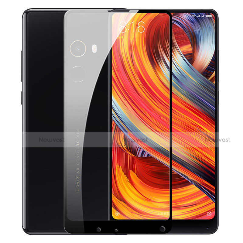 Ultra Clear Full Screen Protector Tempered Glass for Xiaomi Mi Mix 2 Black