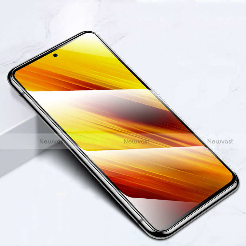 Ultra Clear Full Screen Protector Tempered Glass for Xiaomi Poco X3 Pro Black