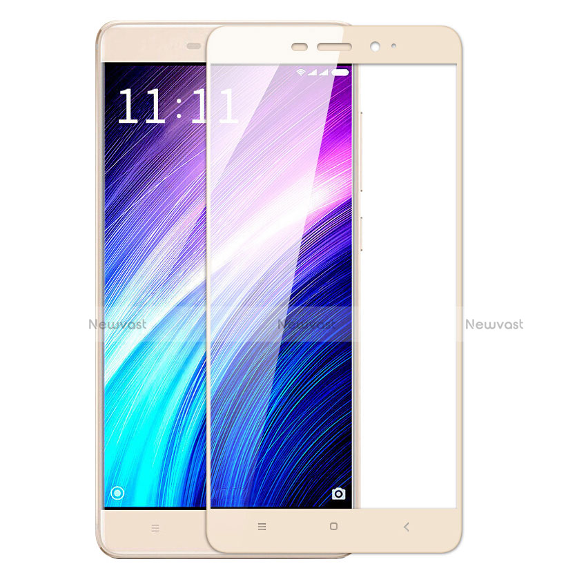 Ultra Clear Full Screen Protector Tempered Glass for Xiaomi Redmi 4 Prime High Edition Gold