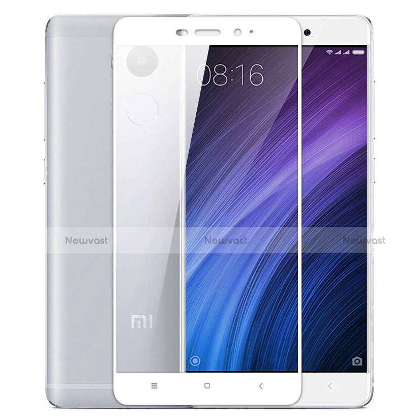 Ultra Clear Full Screen Protector Tempered Glass for Xiaomi Redmi 4 Prime High Edition White