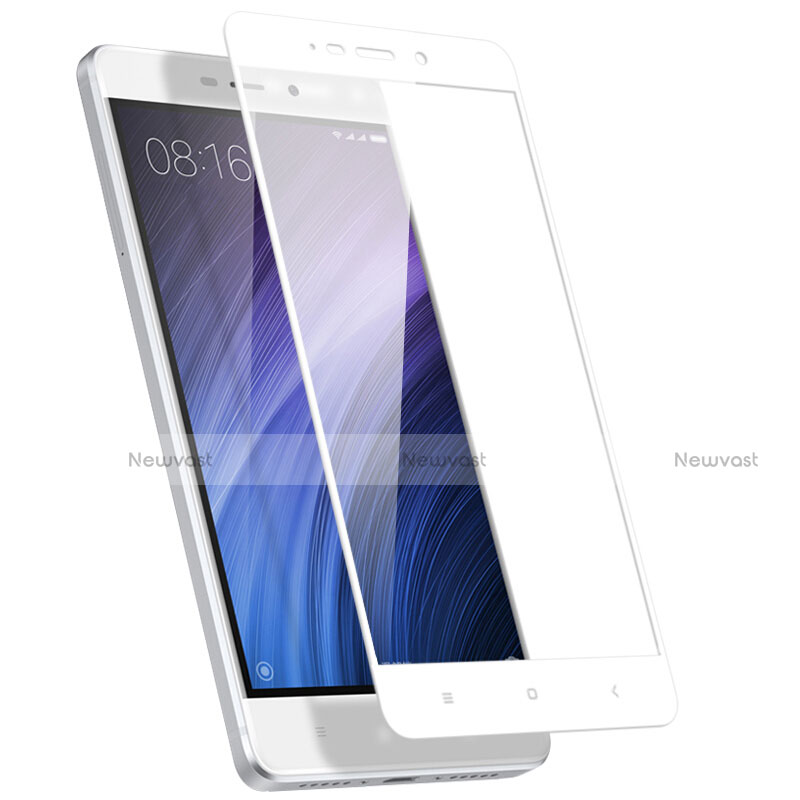 Ultra Clear Full Screen Protector Tempered Glass for Xiaomi Redmi 4 Standard Edition White