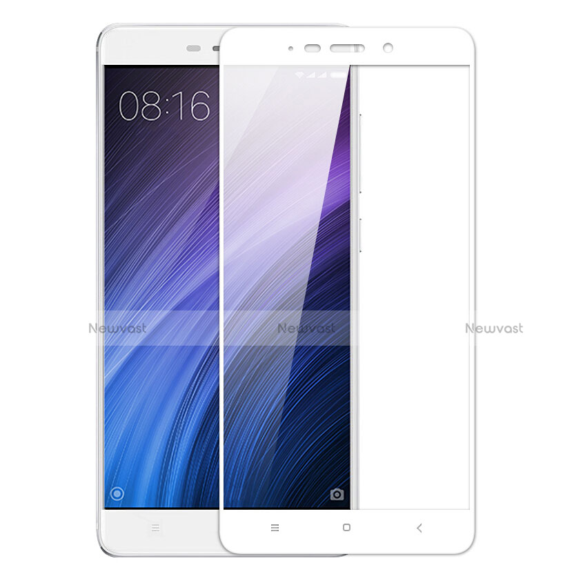 Ultra Clear Full Screen Protector Tempered Glass for Xiaomi Redmi 4 Standard Edition White