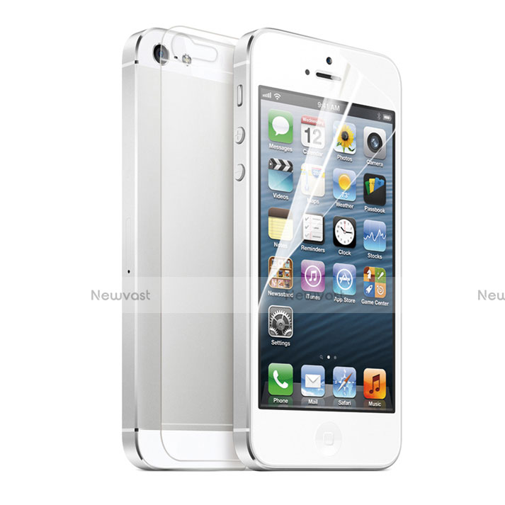 Ultra Clear Screen Protector Front and Back Film for Apple iPhone 5S Clear