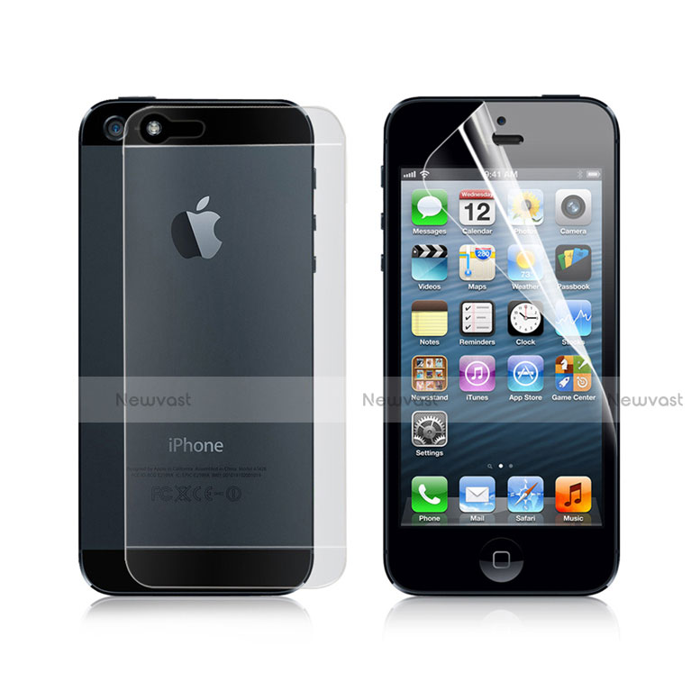 Ultra Clear Screen Protector Front and Back Film for Apple iPhone 5S Clear