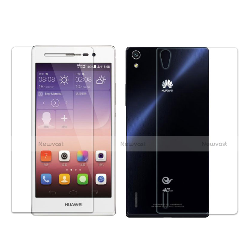 Ultra Clear Screen Protector Front and Back Film for Huawei Ascend P7 Clear