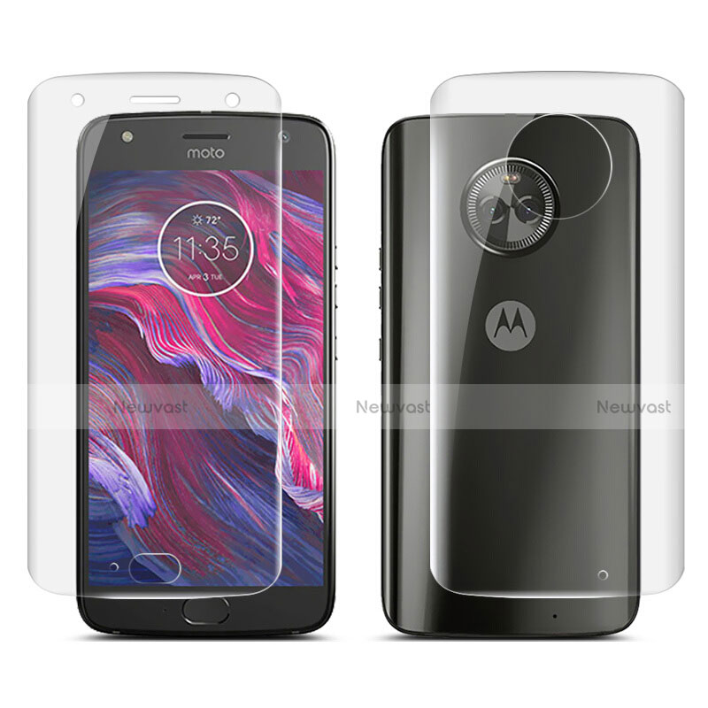 Ultra Clear Screen Protector Front and Back Film for Motorola Moto X4 Clear