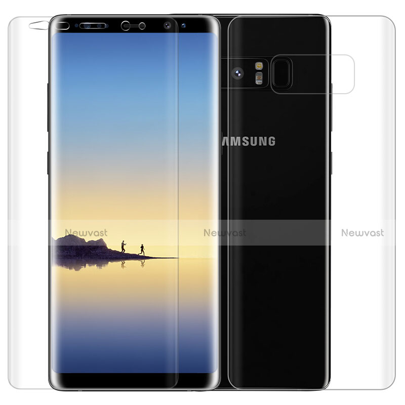 Ultra Clear Screen Protector Front and Back Film for Samsung Galaxy Note 8 Clear