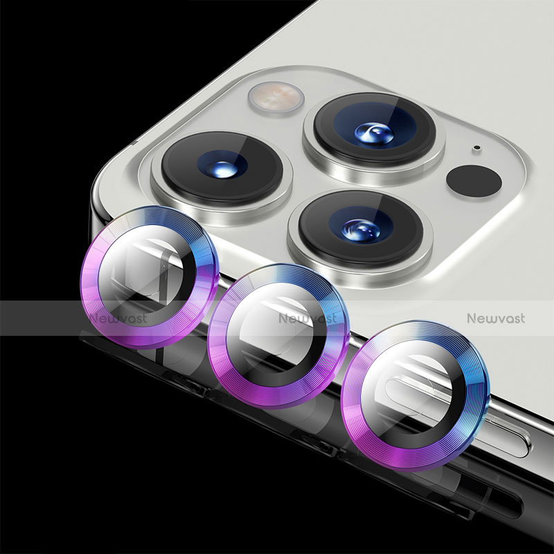 Ultra Clear Tempered Glass Camera Lens Protector C08 for Apple iPhone 13 Pro Max Purple